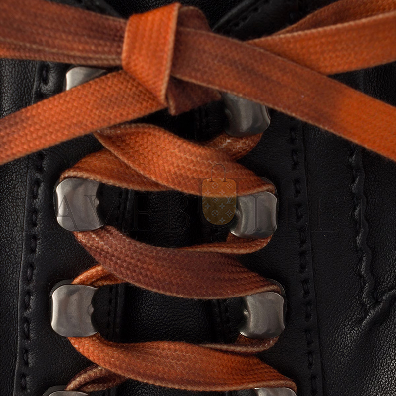Pra*a COLLAPSE ANTIQUED NAPPA LEATHER SNEAKERS WITH HOOKS 2EE490